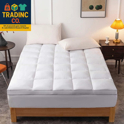 Queen Size Extra Thick Mattress Topper with Cooling Pillow Top and Deep Pockets