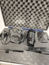 Minolta XG-1 35mm SLR Film Camera Bundle 3 Lenses Flash & Case Untested 