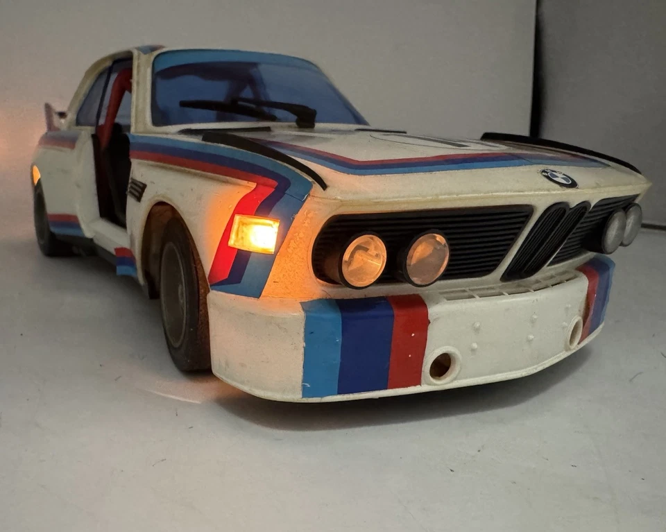 Schuco BMW 3.0 CSL 356 280 Race Car Model W/Lights Made in W. Germany RARE AS IS - Image 2 of 4