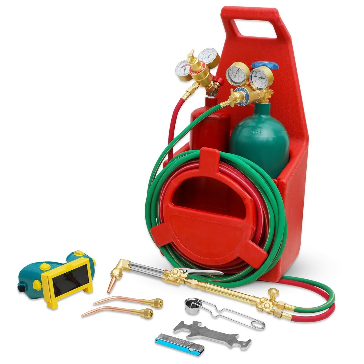 MIU-1516 Oxygen Acetylene Torch Kit W/Gas Tank (Metal ABS