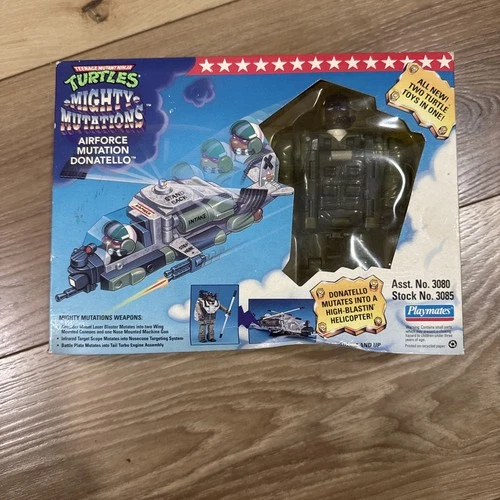 Vintage 1994 TMNT Mighty Mutations Airforce Mutation Donatello Action Figure