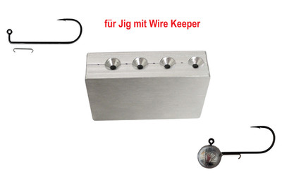 Molds, DIY, Gussform,Giessform für Jig mit Wire Keeper Maruto,Muräne,Mustad,BKK