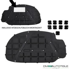 Dämmatte Motorhaubendämmung Motorraum +Montagekit+Hitzeblech passt für VW GOLF 5