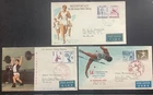 Japan 1950's Nat'l Athletic Meeting First Day Cover x 3 #502