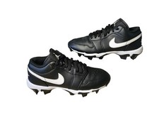 Nike Air Jordan 1 Low Youth Cleat Sz 6Y Black White Baseball Football HF6885-001