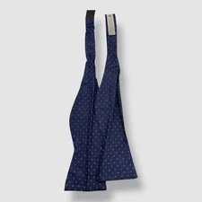 Ryan Seacrest Distinction Men's Blue Silk Fairfax Pindot Self-Tie Bow Tie