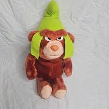 Vintage 1985 Fisher Price Gummi Bears Gruffi Plush 7005 Tush Tag 80's Tv show