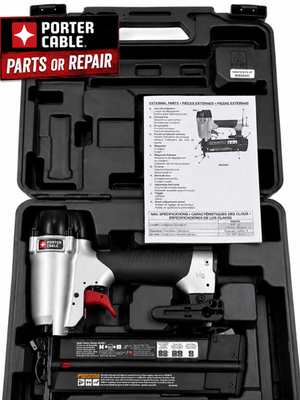#ad PORTER CABLE BN200C 18 Gauge Pneumatic Brad Nailer Nail Gun w Case Parts Repair $26.16