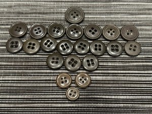 Vintage Military Fatigue Brown Replacement Buttons Korean War Era