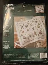 Bucilla Stamped Cross Stitch Year Of Flowers 45x45
