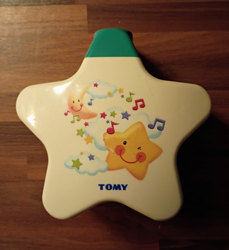 VTG Tomy Star Light Musical Projector Lullaby Music w/ Timer & Visuals Y2K Toy