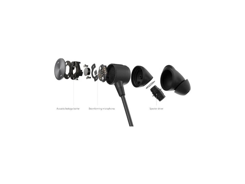 Logitech Zone Wired Earbuds - Stereo - Mini-phone (3.5mm), USB Type A, USB Type - Image 3 of 4
