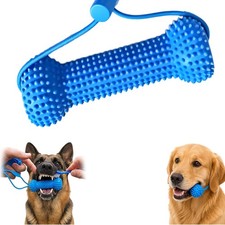 2Pcs Dual Action Dog Dental Chew Toy Teeth Cleaning Oral Care Prop for Dogs