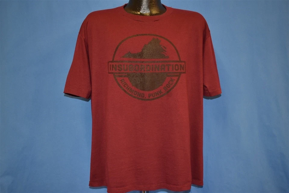 Camiseta vintage INSUBORDINATION RICHMOND VIRGINIA PUNK ROCK BAND Foto 2 de 4
