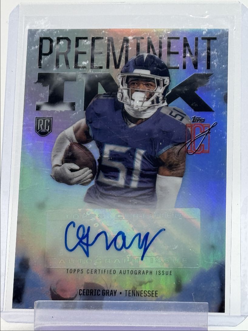 Cedric Gray Topps Signature Class Preeminent Ink #PICG Base
