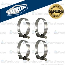 Genuine Dixon 4-3/4" T-Bolt Clamp Pack – (4) STBC475 Stainless Steel Hose Clamps