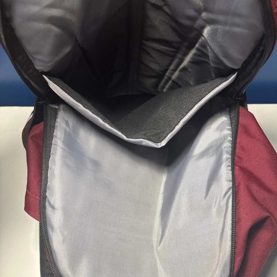 ADIDAS ORIGINALS Unisex Base Fits Laptop 13" Collage School Backpack Red / Gray - Image 4 of 4