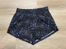 NWT DSG Shorts Girls XL Geo Goals Mid-Rise Stride Built in Brief Black Multi