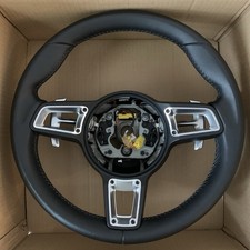 Oem Genuine Porsche Gt 355mm Small Diameter Black Steering Wheel 991.2/718