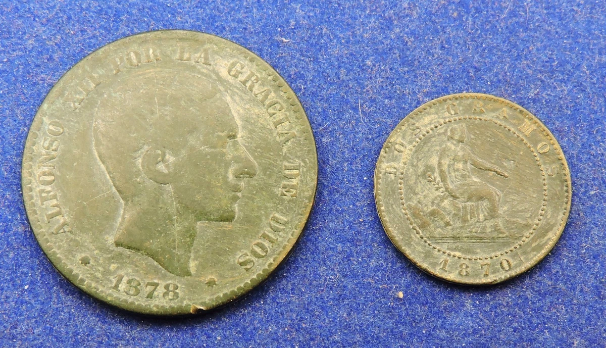 Copper 1870 Year Spanish Coins for sale | eBay