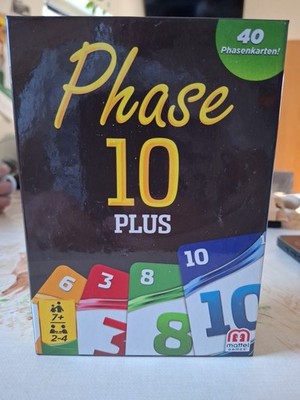 Phase 10 PLUS + Kartenspiel unbenutzt in OVP eingeschweißt Mattel Games