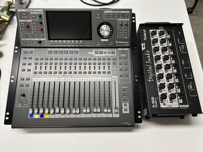 Mixer Roland M300 Mischpult & Roland RSS 1608 Stagebox 1a Zustand