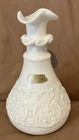 John E Kemple Milk Glass Vase 8” VTG