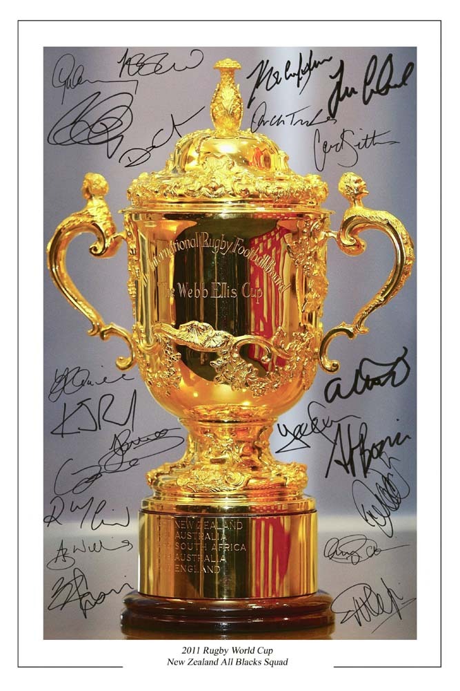 NEW ZEALAND ALL BLACKS RUGBY WORLD CUP 2011 SQUAD SIGNED AUTOGRAPH ...