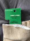 Ladies Tan M suede leather lined gloves NWT — photo 3