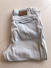 Vintage Stone Washed 90s Denim Tapered Jeans Made In USA Size 10 Tall Denver