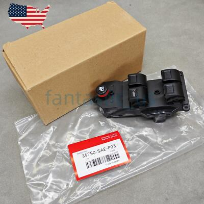 #ad New Power Master Window Control Switch For 2001 2005 Honda Civic 35750 SAE P03 $29.99