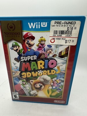 Super Mario 3D World - Nintendo Selects (Nintendo Wii U, 2016) Complete.