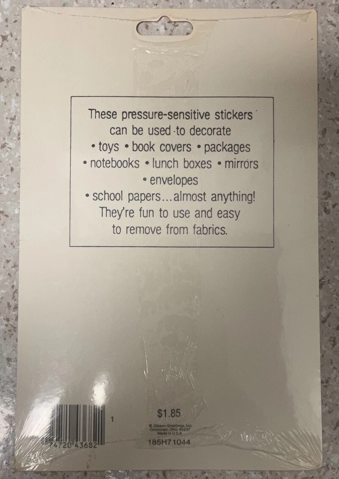 Adesivos de glitter vintage Gibson 1986 abóboras de Halloween muito bom estado lacrado - Imagem 2 de 2