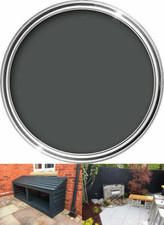 ANTHRACITE GREY TRADE EXTERIOR FENCE & SHED PAINT OPAQUE MATT - 1 LITRE 1L