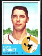 1963 Topps - High # #538 George Brunet