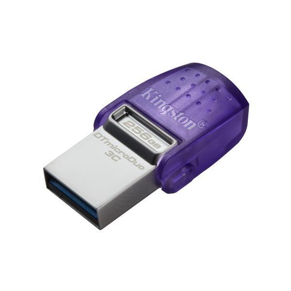 4495830 PEN DRIVE 3.2 256GB MICRO DUO 3C TYPE-C/TYPE-A 200MB/S KINGSTON