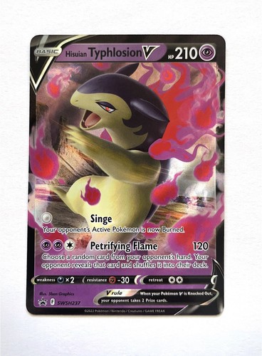 Hisuian Typhlosion V SWSH237 Black Star Promo Pokemon Card NM