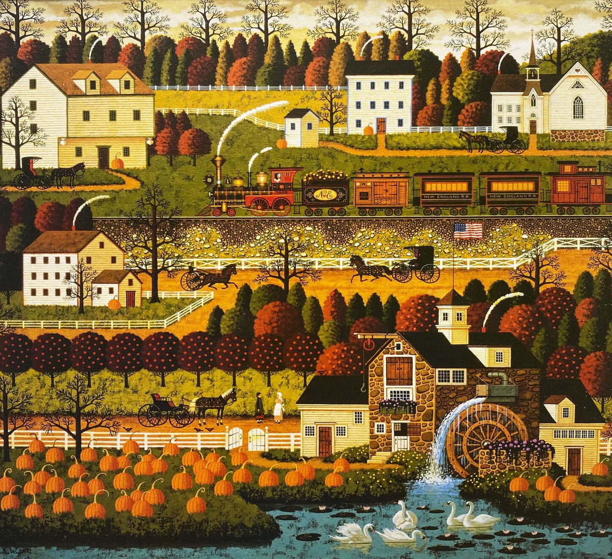 絵画 valley Charles Wysocki 