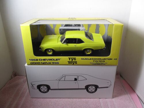 1/18 GMP TYS TOYS 1968 amarillo Chevrolet Copo Nova 396 - Imagen 1 de 5