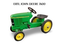 ERTL John Deere 7600 Pedal Tractor Metal Sign: 12x16"  Free Shipping