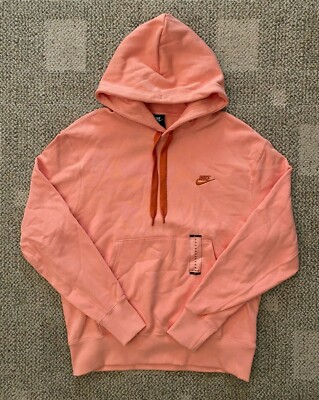 Nike Hoodie Sweatshirt Fleece Pullover Sportswear Classic Apricot DA0023 Men's S