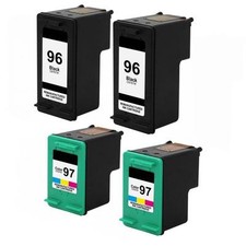 4pk Ink Cartridges Compatible For HP 96/97 PhotoSmart 2610 2710 8050 8150 8450