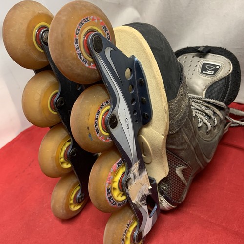 Vintage Nike Quest 3 In-line Roller Hockey Skates Junior Size 3D EUR 35 72/64 - Picture 10 of 12