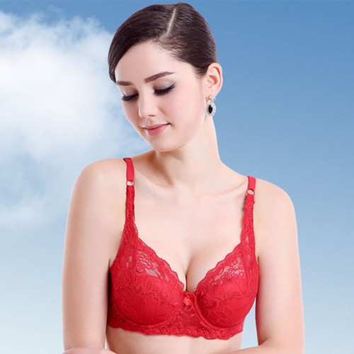 Sexy Floral Lace Plunge Bra Push Up Bras For Women's Lingerie Bralette Brassiere - Picture 9 of 29