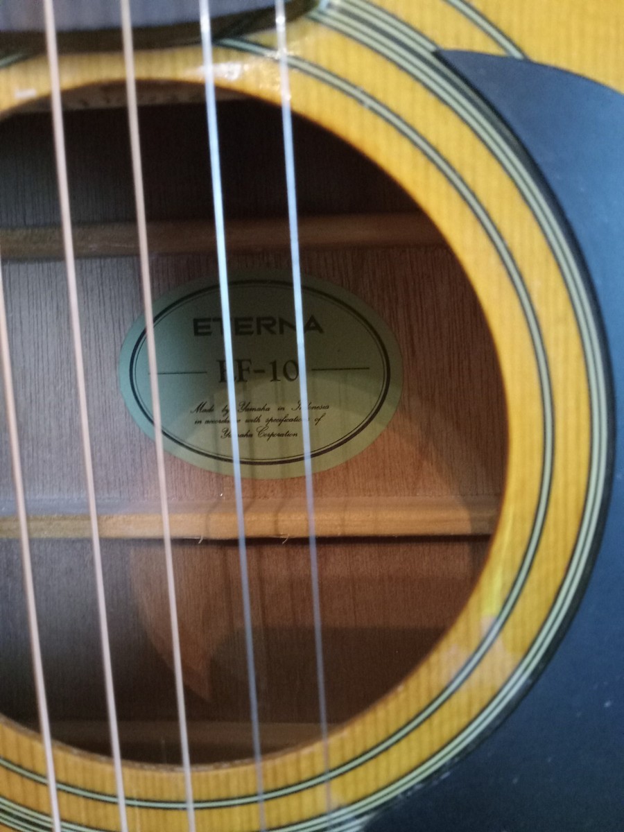 Vintage Yamaha Eterna EF-10 Acoustic Guitar With Nice Thick TKL