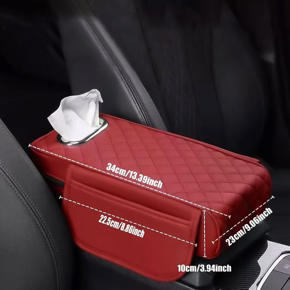 Car Armrest Cover Cushion Center Console Box Pad Protector Mat Auto ...