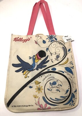 Kellogg's Toucan Sam Reusable Shopping Bag / Folding Foldable tote New w/ tag