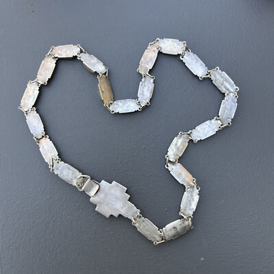 Vintage Mexican sterling Silver Belt . Necklace. Art deco silver