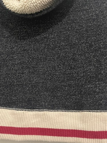 Roots Canada Kids Zip Up Hoodie Sweatshirt Size 5T Salt & Pepper Sherpa Hood - Picture 9 of 11