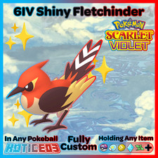 ✨ Shiny Fletchinder 6IV ✨ Pokemon Scarlet & Violet 🚀 Fast 🚀